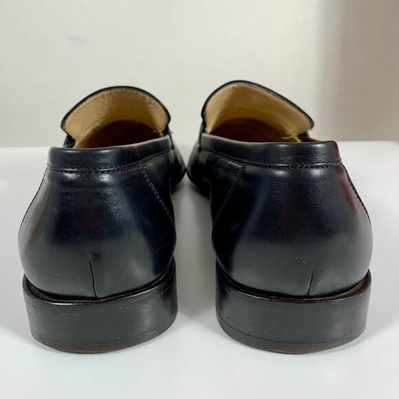 Salvatore Ferragamo Studio Mens Black Leather Penny Loafers 9.5D w/ Box Italian main image 5